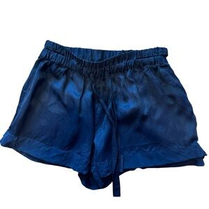 Prfct Nmbr Black Satin Side Cut Out Shorts